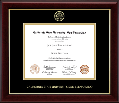 California State University San Bernardino diploma frame - Gold Embossed Diploma Frame in Gallery