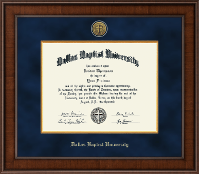 Dallas Baptist University diploma frame - Presidential Gold Engraved Diploma Frame in Madison