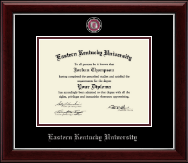 Eastern Kentucky University diploma frame - Masterpiece Medallion Diploma Frame in Gallery Silver