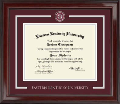 Eastern Kentucky University diploma frame - Showcase Diploma Frame in Encore
