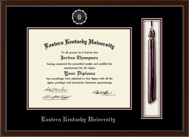 Eastern Kentucky University diploma frame - Tassel & Cord Diploma Frame in Delta