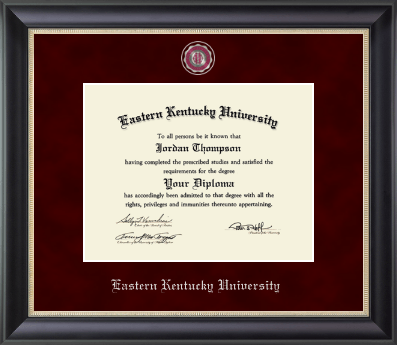 Eastern Kentucky University diploma frame - Regal Diploma Frame in Noir