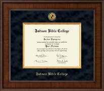 Judson Bible College diploma frame - Presidential Gold Engraved Diploma Frame in Madison