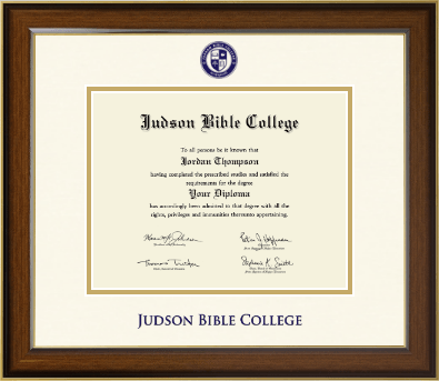 Judson Bible College diploma frame - Dimensions Diploma Frame in Westwood