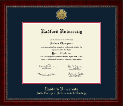 Radford University diploma frame - Gold Engraved Medallion Diploma Frame in Sutton