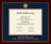 Radford University diploma frame - Gold Engraved Medallion Diploma Frame in Sutton