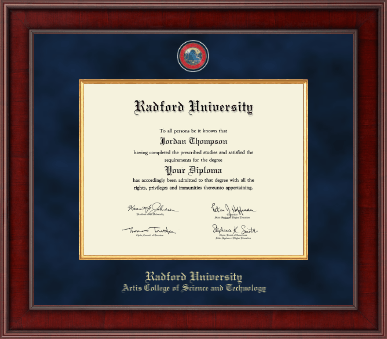 Radford University diploma frame - Presidential Masterpiece Diploma Frame in Jefferson