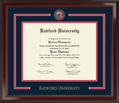Radford University diploma frame - Showcase Edition Diploma Frame in Encore