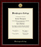Washington College diploma frame - Gold Engraved Medallion Diploma Frame in Sutton