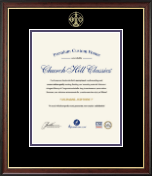 Phi Upsilon Omicron certificate frame - Gold Embossed Certificate Frame in Studio Gold