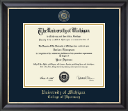 University of Michigan diploma frame - Masterpiece Medallion Diploma Frame in Noir