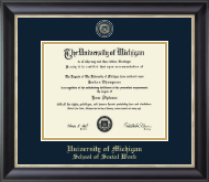 University of Michigan diploma frame - Masterpiece Medallion Diploma Frame in Noir
