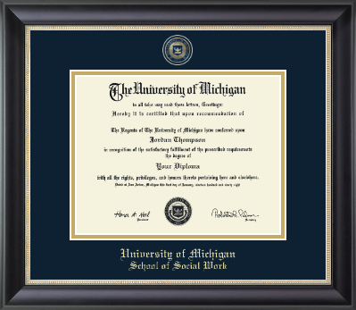 University of Michigan diploma frame - Masterpiece Medallion Diploma Frame in Noir
