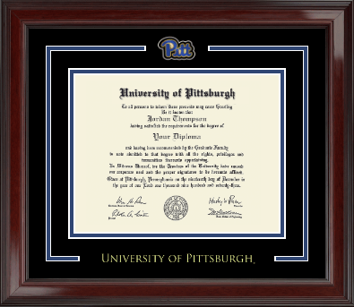 University of Pittsburgh diploma frame - Spirit Medallion Diploma Frame in Encore