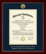 University of South Carolina Aiken diploma frame - Gold Engraved Medallion Diploma Frame in Sutton