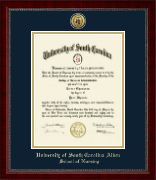 University of South Carolina Aiken diploma frame - Gold Engraved Medallion Diploma Frame in Sutton