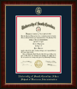 University of South Carolina Aiken diploma frame - Gold Embossed Diploma Frame in Murano