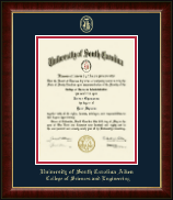 University of South Carolina Aiken diploma frame - Gold Embossed Diploma Frame in Murano