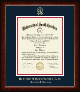 University of South Carolina Aiken diploma frame - Gold Embossed Diploma Frame in Murano