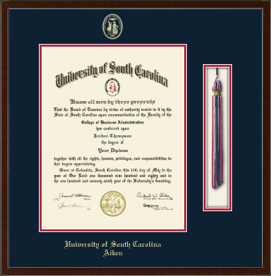 University of South Carolina Aiken diploma frame - Tassel & Cord Diploma Frame in Delta