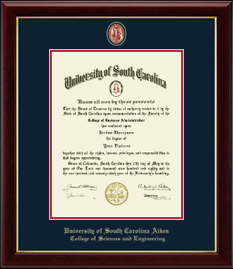 University of South Carolina Aiken diploma frame - Masterpiece Medallion Diploma Frame in Gallery