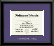 University of South Florida diploma frame - Silver Embossed Diploma Frame in Onyx Silver