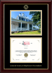 The Mayflower Society certificate frame - Historical House Certificate Frame in Gallery