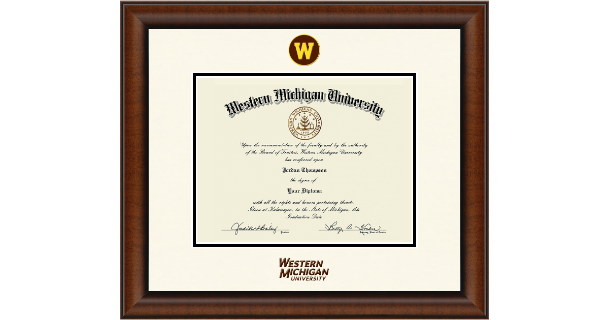 Dimensions Diploma Frame in Austin Western Michigan University - Item ...