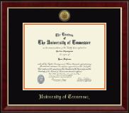 The University of Tennessee Knoxville diploma frame - Gold Engraved Medallion Diploma Frame in Murano