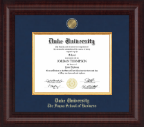 Duke University diploma frame - Presidential Masterpiece Diploma Frame in Premier