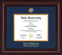 Duke University diploma frame - Presidential Masterpiece Diploma Frame in Premier