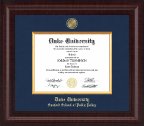 Duke University diploma frame - Presidential Masterpiece Diploma Frame in Premier
