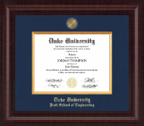 Duke University diploma frame - Presidential Masterpiece Diploma Frame in Premier