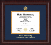 Duke University diploma frame - Presidential Masterpiece Diploma Frame in Premier