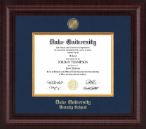Duke University diploma frame - Presidential Masterpiece Diploma Frame in Premier
