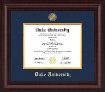Duke University diploma frame - Presidential Masterpiece Diploma Frame in Premier