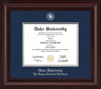 Duke University diploma frame - Presidential Pewter Masteriece Diploma Frame in Premier