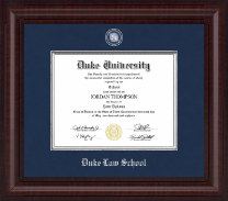 Duke University diploma frame - Presidential Pewter Masteriece Diploma Frame in Premier