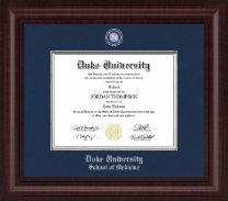 Duke University diploma frame - Presidential Pewter Masteriece Diploma Frame in Premier