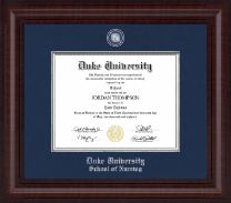 Duke University diploma frame - Presidential Pewter Masteriece Diploma Frame in Premier