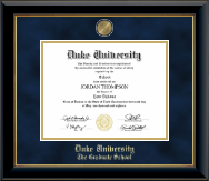 Duke University diploma frame - Masterpiece Medallion Diploma Frame in Onyx Gold