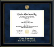Duke University diploma frame - Masterpiece Medallion Diploma Frame in Onyx Gold