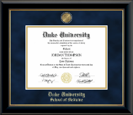 Duke University diploma frame - Masterpiece Medallion Diploma Frame in Onyx Gold