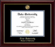 Duke University diploma frame - Masterpiece Medallion Diploma Frame in Gallery