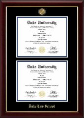 Duke University diploma frame - Double Masterpiece Diploma Frame in Gallery