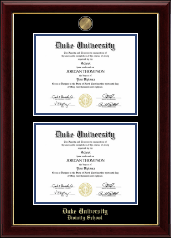 Duke University diploma frame - Double Masterpiece Diploma Frame in Gallery