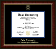 Duke University diploma frame - Gold Embossed Diploma Frame in Murano