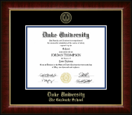 Duke University diploma frame - Gold Embossed Diploma Frame in Murano