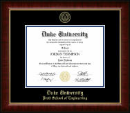 Duke University diploma frame - Gold Embossed Diploma Frame in Murano