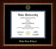 Duke University diploma frame - Gold Embossed Diploma Frame in Murano